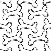 Seamless vector pattern with bones. Halloween background . Pattern with bones. Vector illustration.