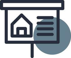 Property Presentation Creative Icon Design vector