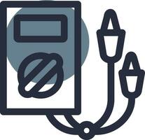 Electric Tester Creative Icon Design vector