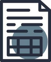 Spreadsheet Creative Icon Design vector