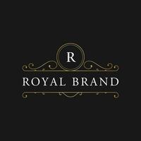 Luxurious monogram ornament logo design in retro vintage style. Logo for labels, restaurants, businesses, hotels. vector