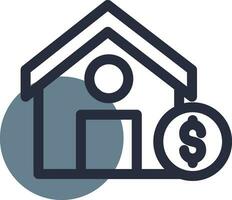 House Sale Creative Icon Design vector