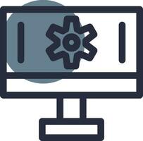 Setting Creative Icon Design vector