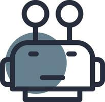 Robot Face Creative Icon Design vector