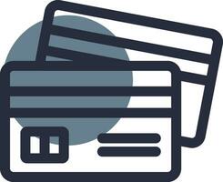 Credit Card Creative Icon Design vector