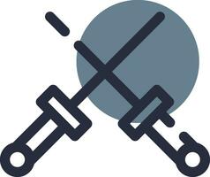 Fencing Creative Icon Design vector