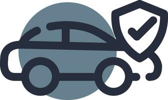 Car Insurance Creative Icon Design vector