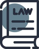 diseño de icono creativo de libro de leyes vector