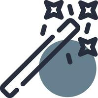 Magic Wand Creative Icon Design vector