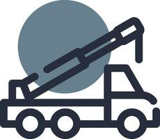 Crane Truck Creative Icon Design vector