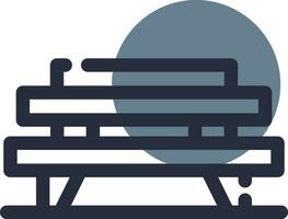 Bench Creative Icon Design vector