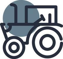 diseño de icono creativo de tractor vector