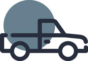 Pickup Truck Creative Icon Design vector