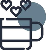 Love Tea Creative Icon Design vector