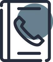 Phone Book Creative Icon Design vector