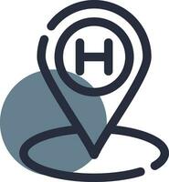 Helipad Creative Icon Design vector