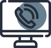 Phone Call Creative Icon Design vector