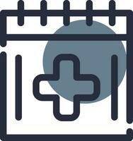 Medical Appointment Creative Icon Design vector