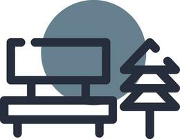 Bench Creative Icon Design vector