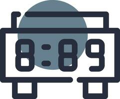 Digital Clock Creative Icon Design vector