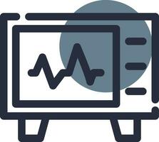 Cardiogram Creative Icon Design vector