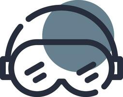 Ski Goggles Creative Icon Design vector