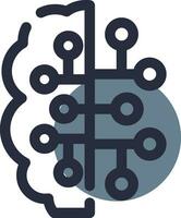 Artificial Intelligence Creative Icon Design vector