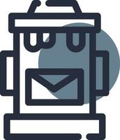 Postbox Creative Icon Design vector