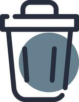 Trash Bin Creative Icon Design vector