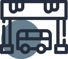 diseño de icono creativo de parada de autobús vector