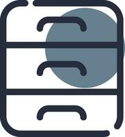 Drawers Creative Icon Design vector