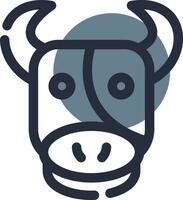 diseño de icono creativo de vaca vector