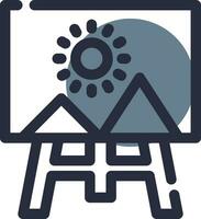 Canvas Creative Icon Design vector
