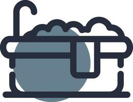 Bathtub Creative Icon Design vector