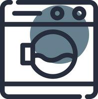 Washing Machine Creative Icon Design vector