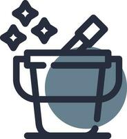 Bucket Creative Icon Design vector