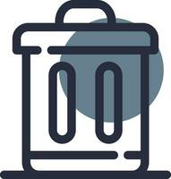 Trash Bin Creative Icon Design vector