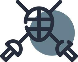 Fencing Creative Icon Design vector