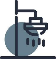 Roof Shower Creative Icon Design vector