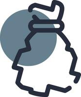 Waste Bag Creative Icon Design vector