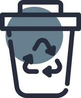 Garbage Creative Icon Design vector