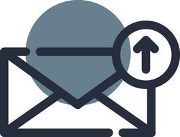 Upload Email Creative Icon Design vector