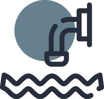 Waste Water Creative Icon Design vector