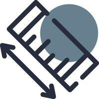 Ruler Creative Icon Design vector