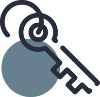 Key Creative Icon Design vector