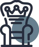 Throne Creative Icon Design vector