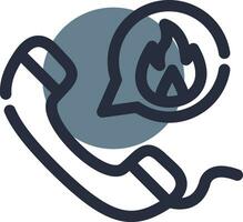 Emergency Call Creative Icon Design vector