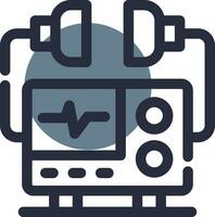 Defibrillator Creative Icon Design vector