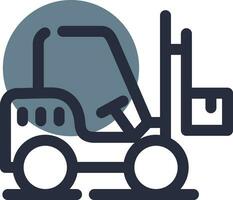 Forklift Creative Icon Design vector