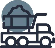 Dump Truck Creative Icon Design vector